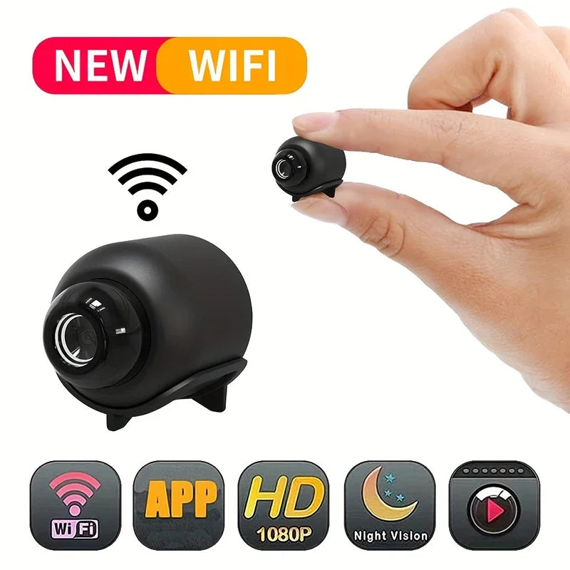 Mini Caméra Wi-Fi 1080P Avec Vision Nocturne